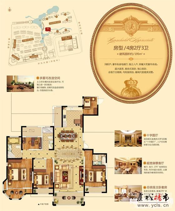 中南世纪城71#约200㎡水景大平层60席礼献虞城